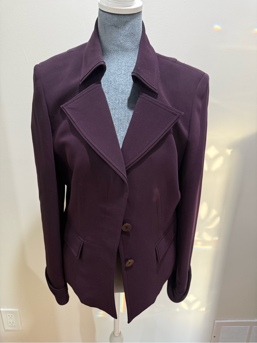 Nipon Boutique Deep Plum Tailored Blazer